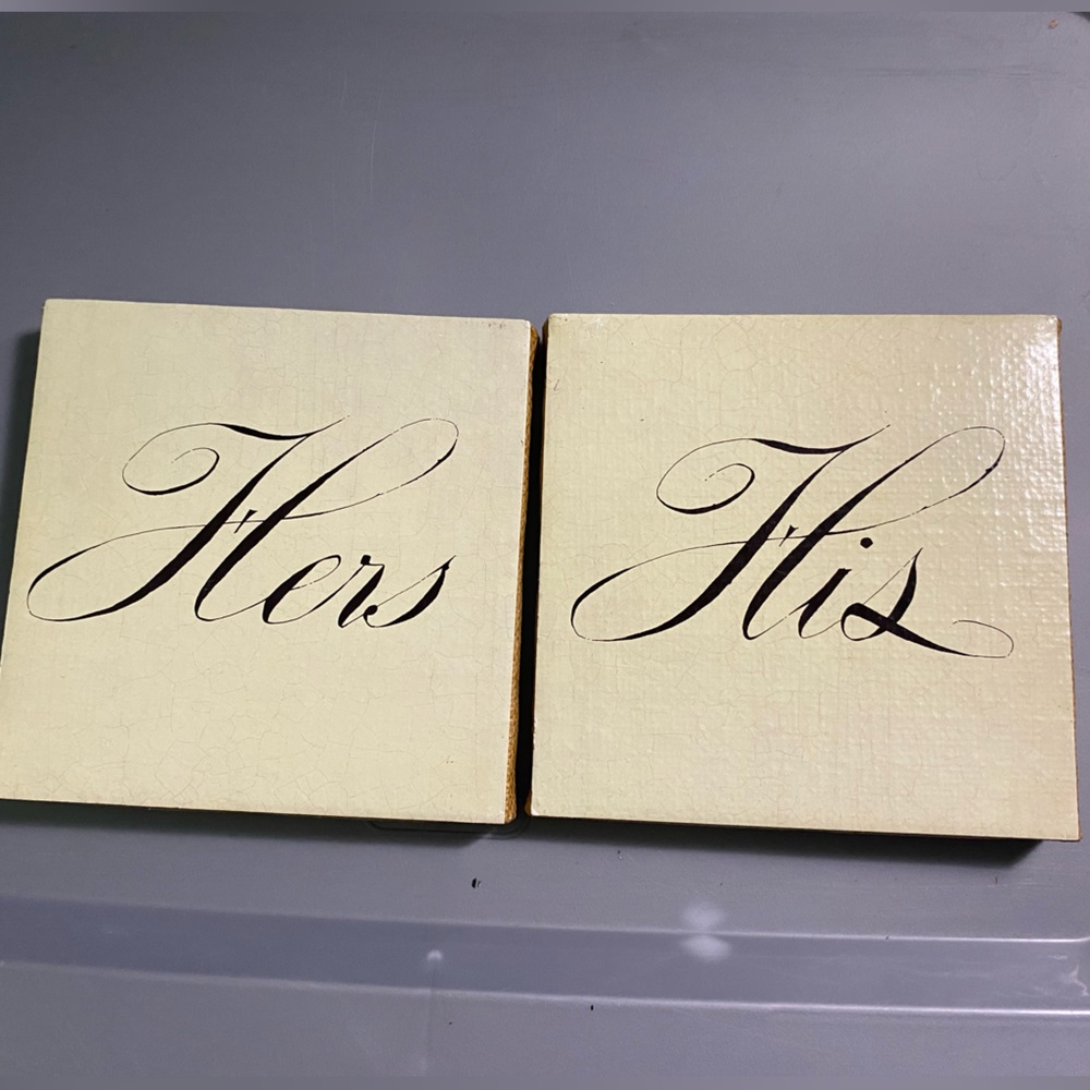 Z studio farmhouse his hers canvas decor